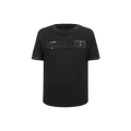 NBA MEMPHIS GRIZZLIES TRIPLE BLACK LITTLE BOY'S SHORT SLEEVE STRIPED RIB TEE (JET BLACK)
