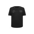 NBA MEMPHIS GRIZZLIES TRIPLE BLACK LITTLE BOY'S SHORT SLEEVE STRIPED RIB TEE (JET BLACK)