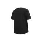 NBA MEMPHIS GRIZZLIES TRIPLE BLACK LITTLE BOY'S SHORT SLEEVE STRIPED RIB TEE (JET BLACK)
