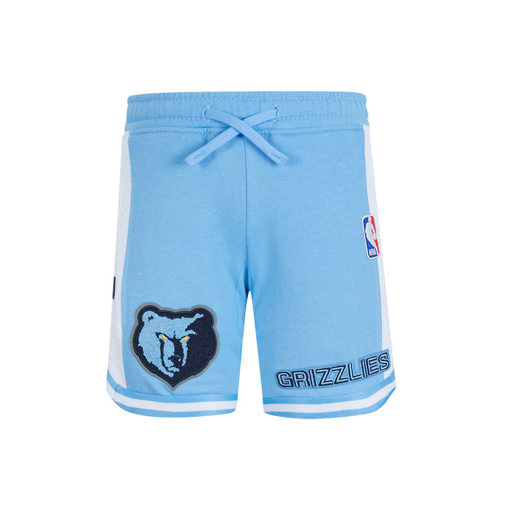 NBA MEMPHIS GRIZZLIES RETRO CLASSIC LITTLE BOYS FLEECE 2.0 SHORT (UNIVERSITY BLUE)