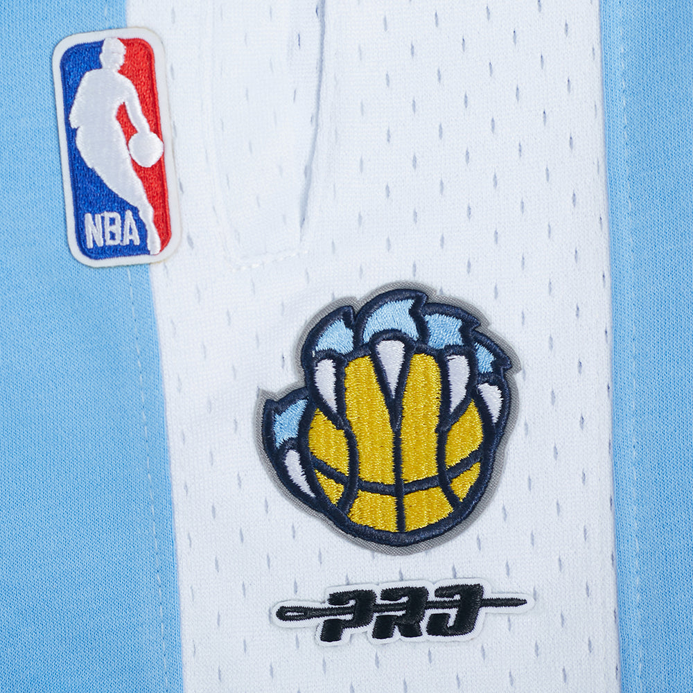 NBA MEMPHIS GRIZZLIES RETRO CLASSIC LITTLE BOY'S FLEECE 2.0 SHORT (UNIVERSITY BLUE)