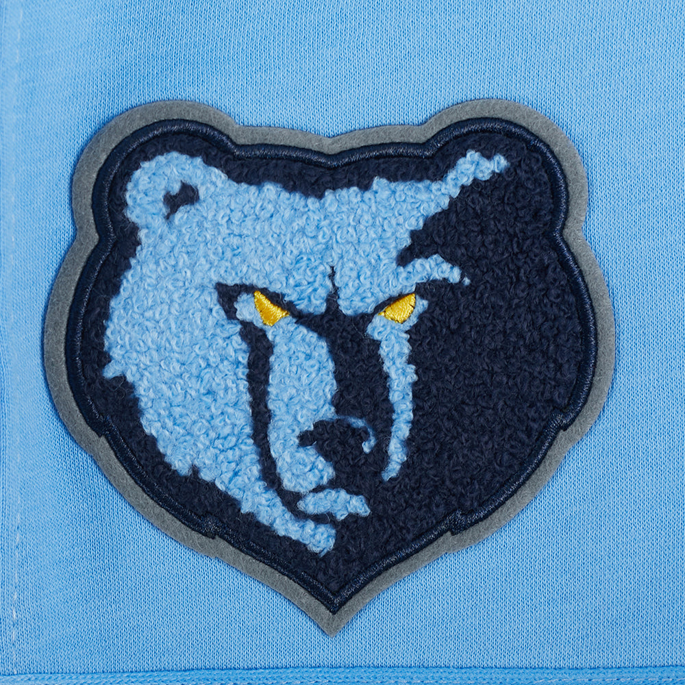 NBA MEMPHIS GRIZZLIES RETRO CLASSIC LITTLE BOY'S FLEECE 2.0 SHORT (UNIVERSITY BLUE)