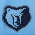 NBA MEMPHIS GRIZZLIES RETRO CLASSIC LITTLE BOY'S FLEECE 2.0 SHORT (UNIVERSITY BLUE)