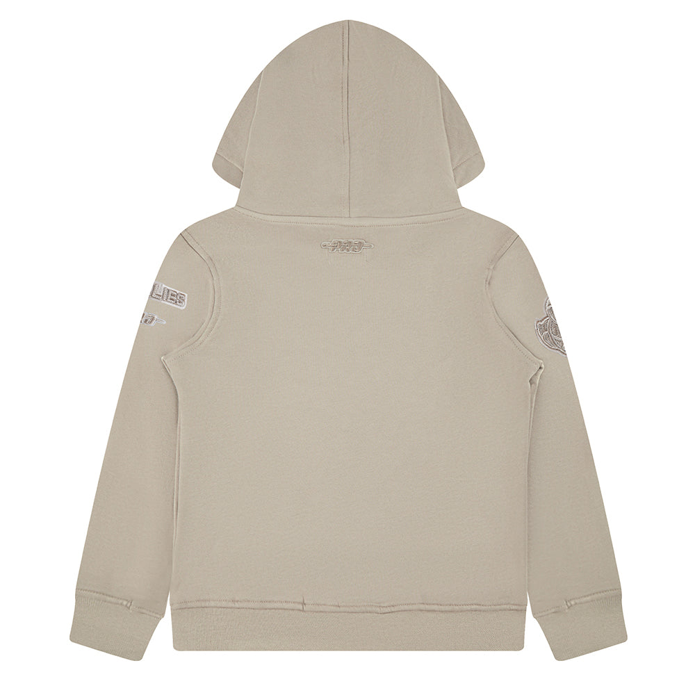 NBA MEMPHIS GRIZZLIES NEUTRAL LITTLE BOYS FLEECE PULLOVER HOODIE (TAUPE)