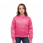 NBA MEMPHIS GRIZZLIES BLOUSON TRIPLE ROSE EN SATIN POUR FILLE ENFANT (VIOLET BETTERAVE)