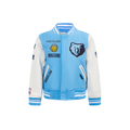 NBA MEMPHIS GRIZZLIES RETRO CLASSIC LITTLE BOY'S RIB WOOL VARSITY JACKET (UNIVERSITY BLUE/WHITE)