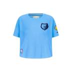NBA MEMPHIS GRIZZLIES CLASSIC LITTLE GIRL'S SS BOXY TEE (UNIVERSITY BLUE)