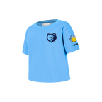 NBA MEMPHIS GRIZZLIES CLASSIC LITTLE GIRL'S SS BOXY TEE (UNIVERSITY BLUE)