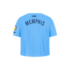 NBA MEMPHIS GRIZZLIES CLASSIC LITTLE GIRL'S SS BOXY TEE (UNIVERSITY BLUE)