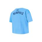 NBA MEMPHIS GRIZZLIES CLASSIC LITTLE GIRL'S SS BOXY TEE (UNIVERSITY BLUE)