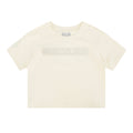 NBA MEMPHIS GRIZZLIES NEUTRAL LITTLE GIRL'S SHORT SLEEVE BOXY TEE (EGGSHELL)