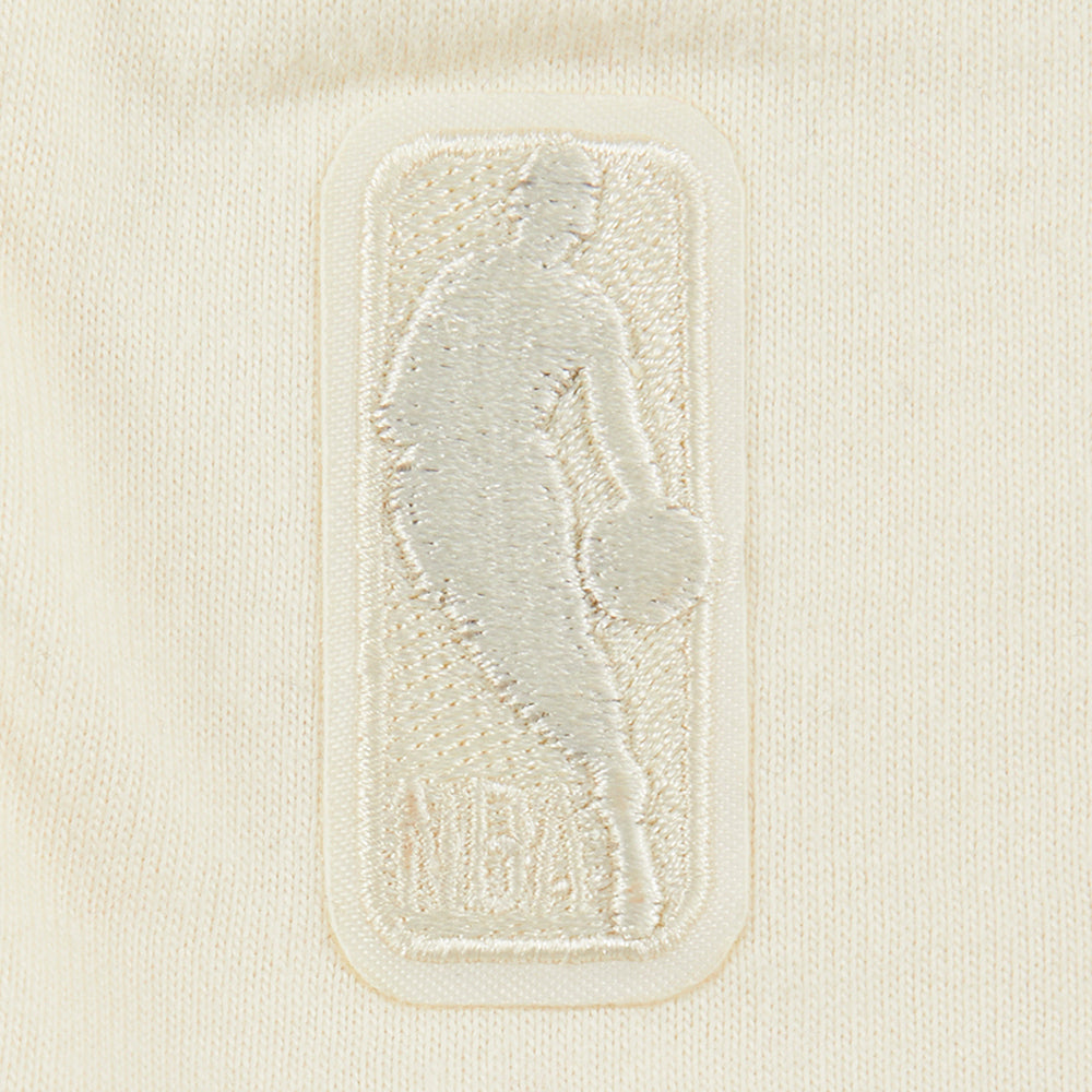 NBA MEMPHIS GRIZZLIES NEUTRAL LITTLE GIRL'S SHORT SLEEVE BOXY TEE (EGGSHELL)