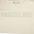 NBA MEMPHIS GRIZZLIES NEUTRAL LITTLE GIRL'S SHORT SLEEVE BOXY TEE (EGGSHELL)