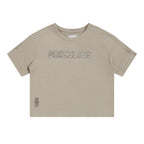 NBA MEMPHIS GRIZZLIES NEUTRAL LITTLE GIRL'S SS BOXY TEE (TAUPE)