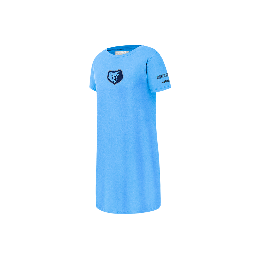 NBA MEMPHIS GRIZZLIES CLASSIC ROBE T-SHIRT POUR FILLE ENFANT (BLEU UNIVERSITÉ)