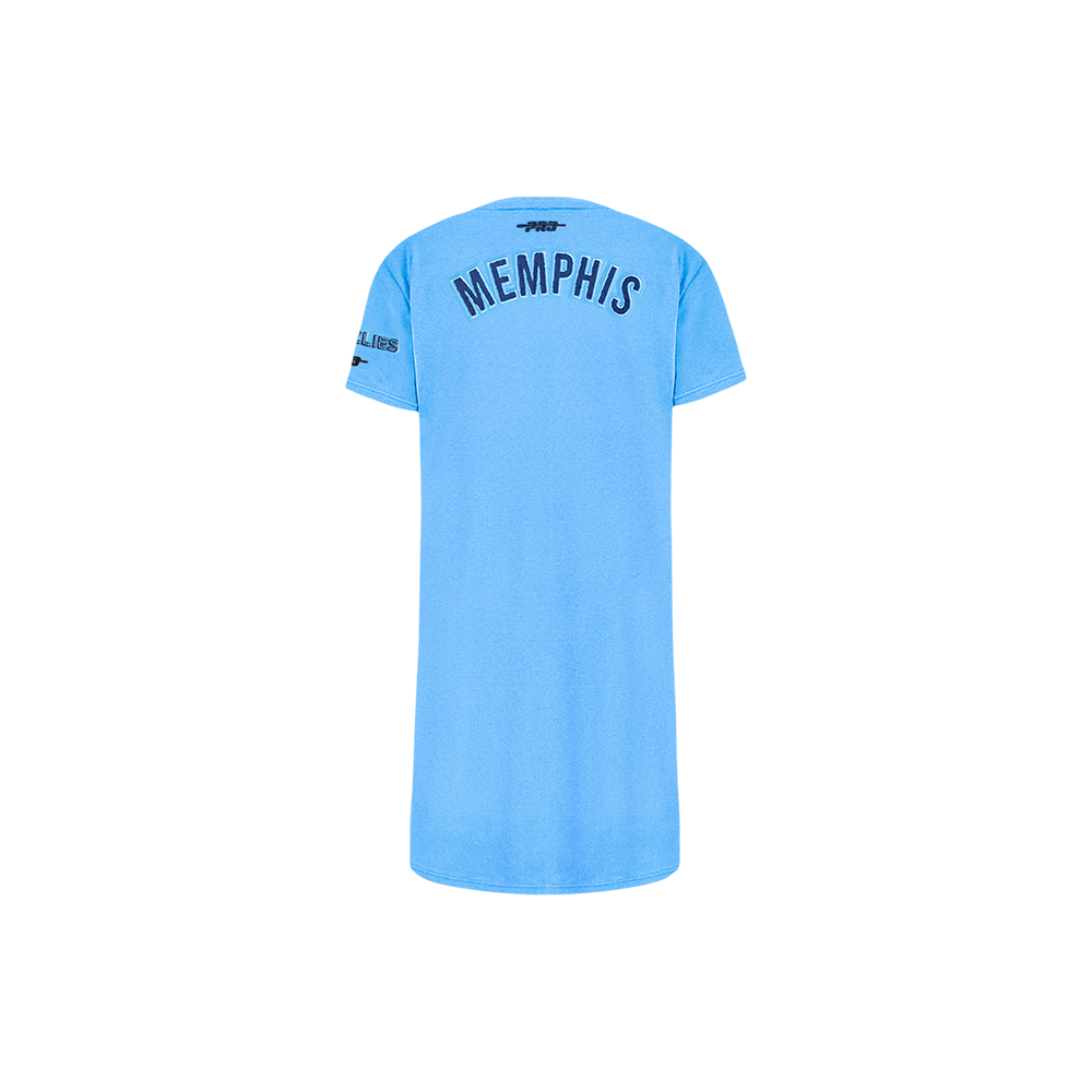 NBA MEMPHIS GRIZZLIES CLASSIC ROBE T-SHIRT POUR FILLE ENFANT (BLEU UNIVERSITÉ)