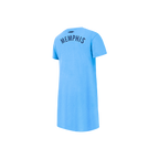 NBA MEMPHIS GRIZZLIES CLASSIC ROBE T-SHIRT POUR FILLE ENFANT (BLEU UNIVERSITÉ)