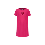 NBA MEMPHIS GRIZZLIES TRIPLE PINK LITTLE GIRL'S TEE DRESS (BEETROOT PURPLE)