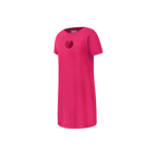 NBA MEMPHIS GRIZZLIES TRIPLE PINK LITTLE GIRL'S TEE DRESS (BEETROOT PURPLE)
