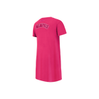NBA MEMPHIS GRIZZLIES TRIPLE PINK LITTLE GIRL'S TEE DRESS (BEETROOT PURPLE)