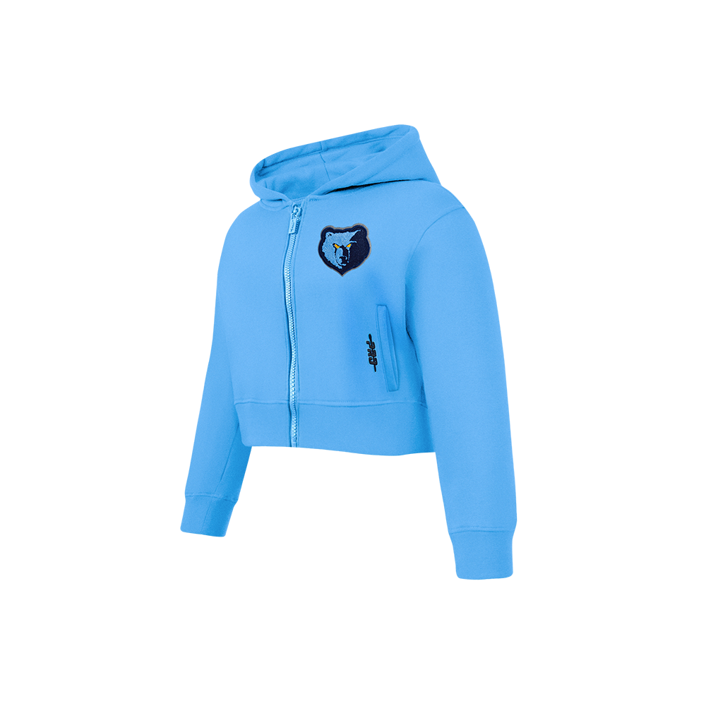 NBA MEMPHIS GRIZZLIES CLASSIC LITTLE GIRLS FLC FZ HOODIE (UNIVERSITY BLUE)