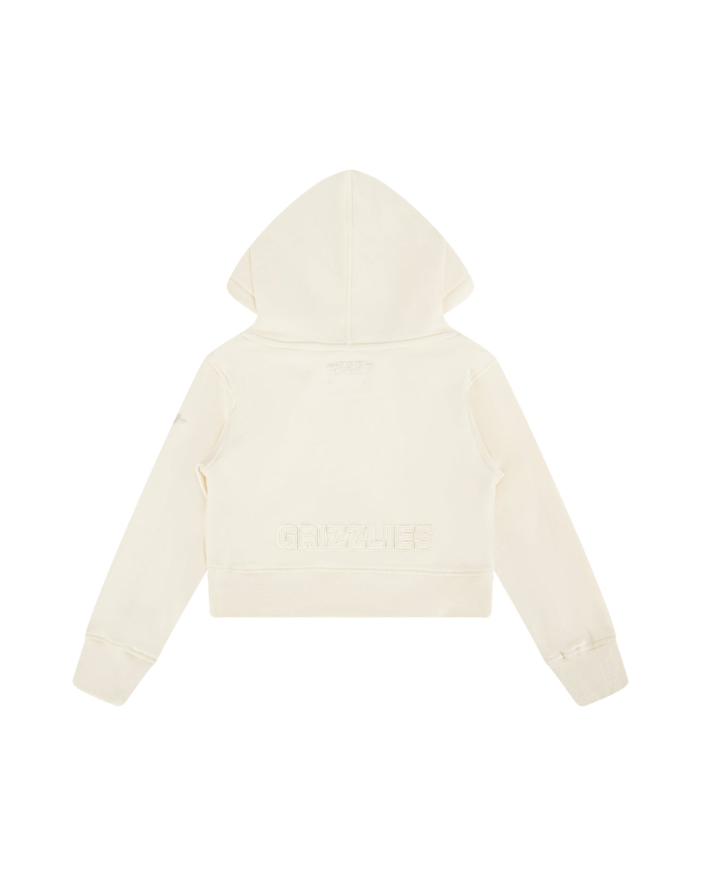 NBA MEMPHIS GRIZZLIES NEUTRAL LITTLE GIRLS FLC PO HOODIE (EGGSHELL)