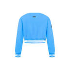 NBA MEMPHIS GRIZZLIES RETRO CLASSIC LITTLE GIRL'S RIB FLEECE CREWNECK (UNIVERSITY BLUE)