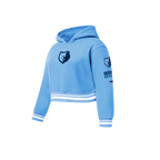 NBA MEMPHIS GRIZZLIES RETRO CLASSIC LITTLE GIRL'S RIB FLEECE PULLOVER HOODIE (UNIVERSITY BLUE)