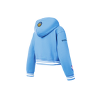 NBA MEMPHIS GRIZZLIES RETRO CLASSIC LITTLE GIRL'S RIB FLEECE PULLOVER HOODIE (UNIVERSITY BLUE)