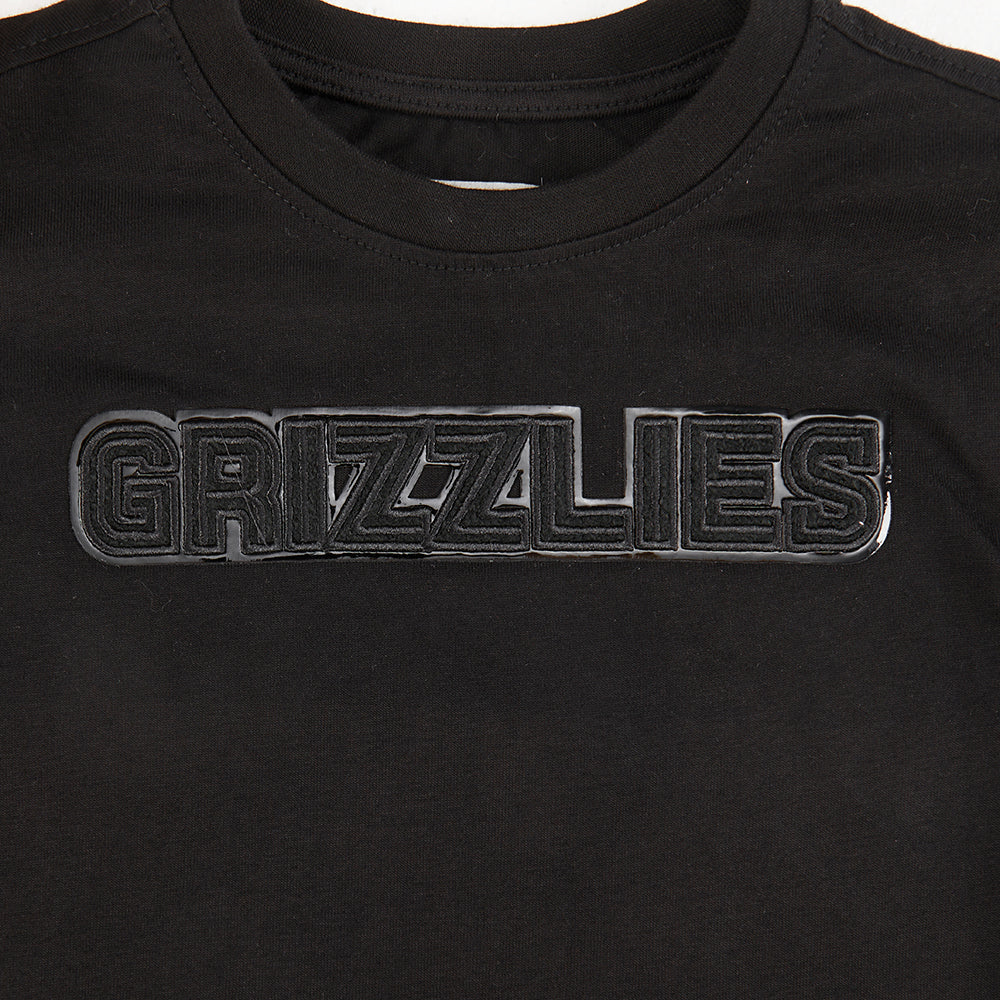NBA MEMPHIS GRIZZLIES TRIPLE BLACK TODDLER BOY'S SHORT SLEEVE TEE (BLACK)