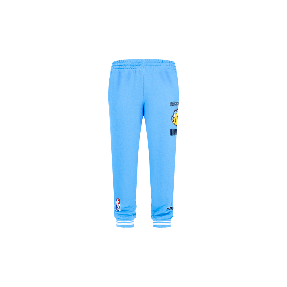 NBA MEMPHIS GRIZZLIES RETRO CLASSIC PANTALON OUATÉ CÔTELÉ POUR GARÇON BAMBIN (BLEU UNIVERSITÉ)