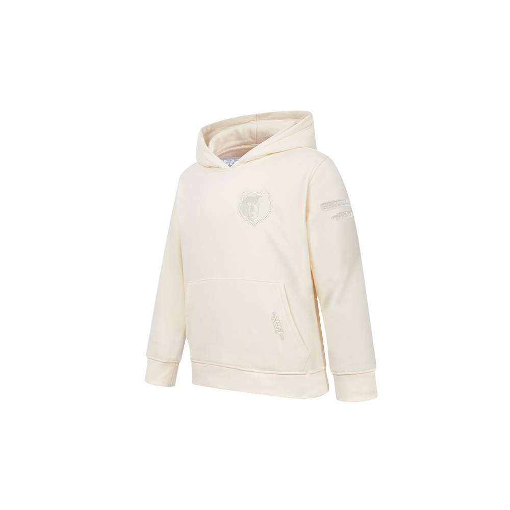 NBA MEMPHIS GRIZZLIES NEUTRAL TODDLER BOYS FLEECE PULLOVER HOODIE (EGGSHELL)