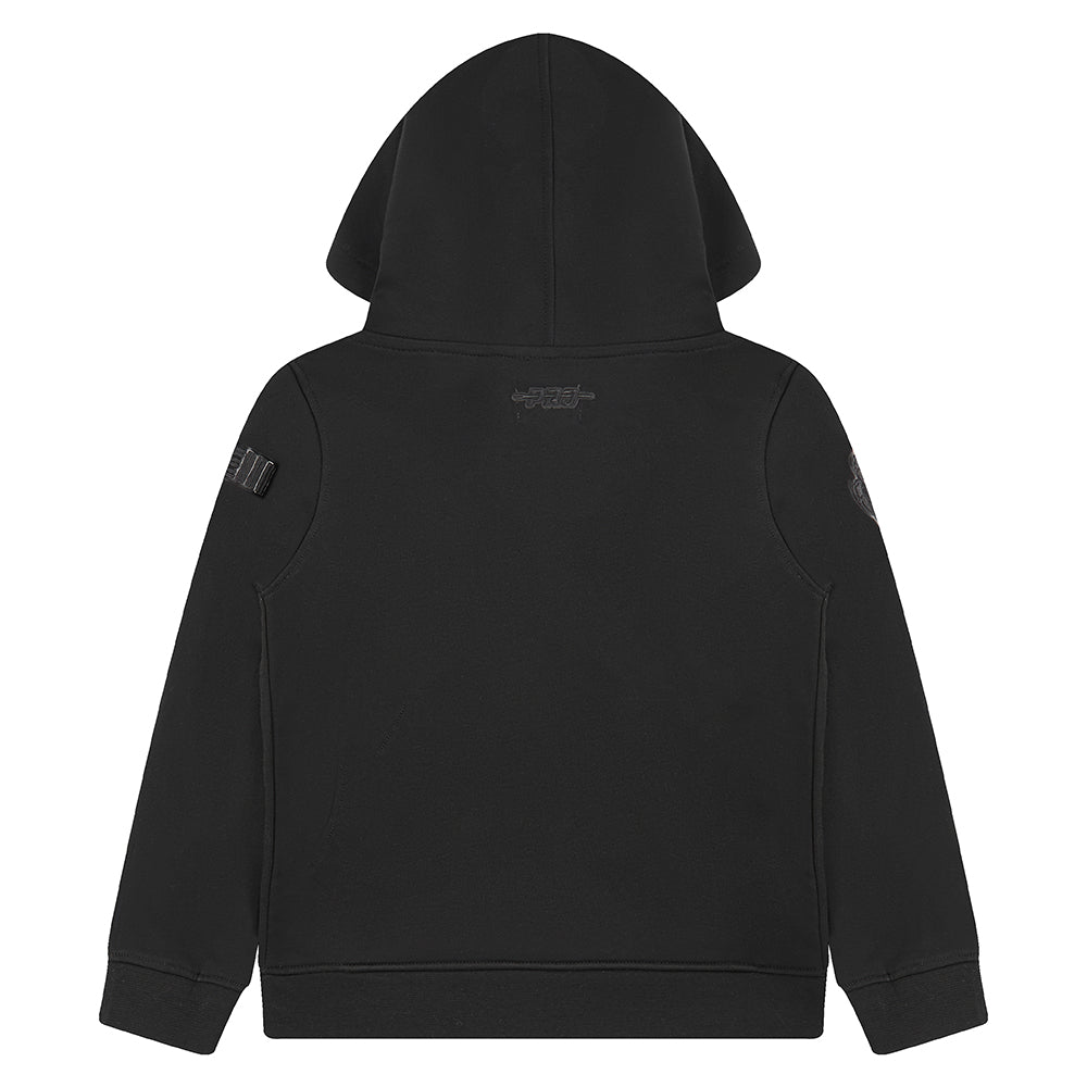 NBA MEMPHIS GRIZZLIES TRIPLE BLACK TODDLER BOYS FLEECE PULLOVER HOODIE (BLACK)