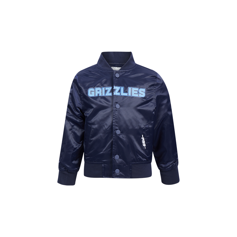 NBA MEMPHIS GRIZZLIES CLASSIC BLOUSON EN SATIN POUR GARÇON BAMBIN (MARINE MINUIT)