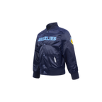 NBA MEMPHIS GRIZZLIES CLASSIC TODDLER BOY'S SATIN JACKET (MIDNIGHT NAVY)