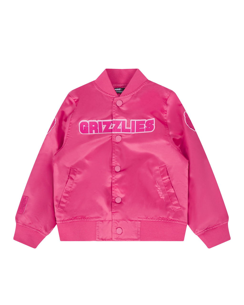 NBA MEMPHIS GRIZZLIES BLOUSON TRIPLE ROSE EN SATIN POUR FILLE BAMBIN (VIOLET BETTERAVE)