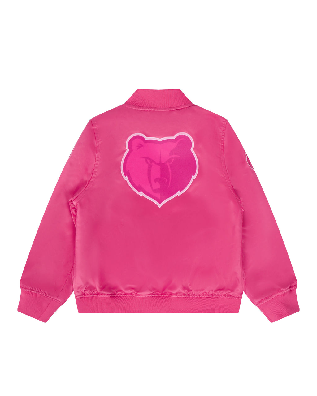 NBA MEMPHIS GRIZZLIES BLOUSON TRIPLE ROSE EN SATIN POUR FILLE BAMBIN (VIOLET BETTERAVE)