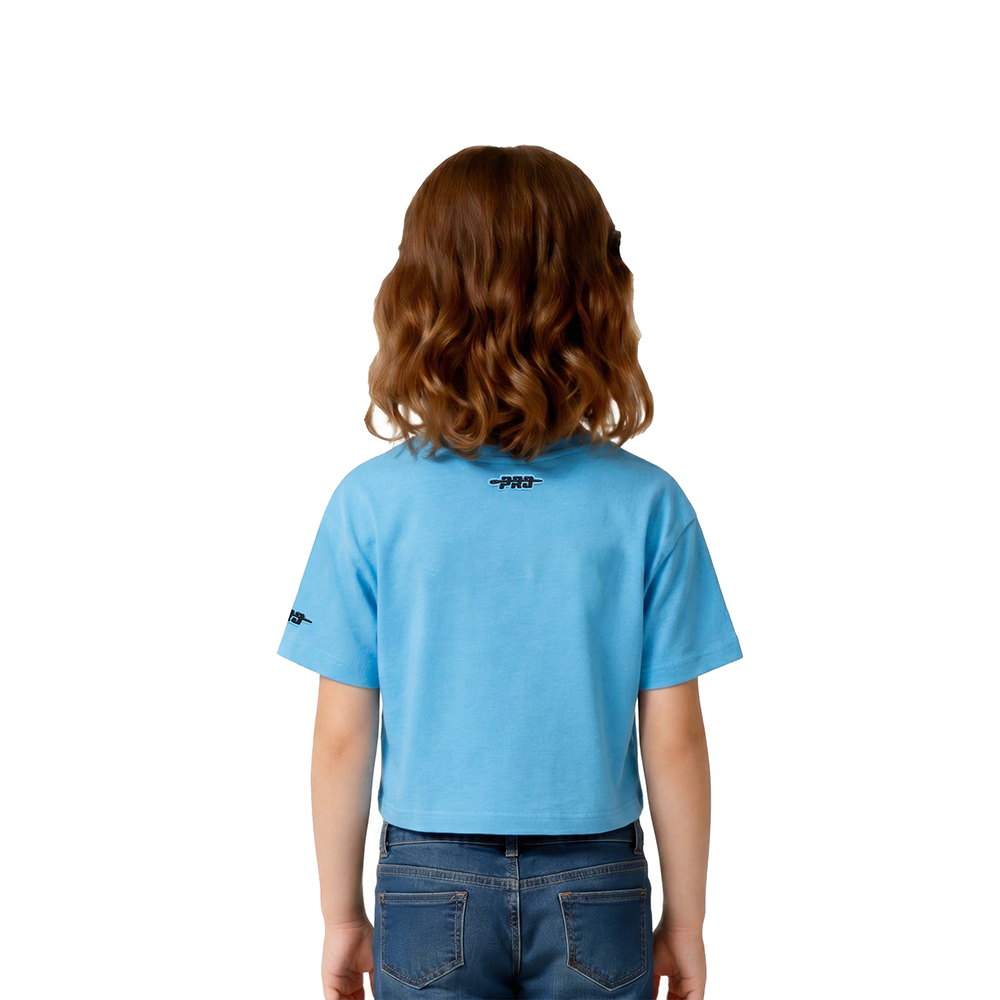 NBA MEMPHIS GRIZZLIES RETRO CLASSIC TODDLER GIRLS SHORT SLEEVE BOXY TEE (UNIVERSITY BLUE)