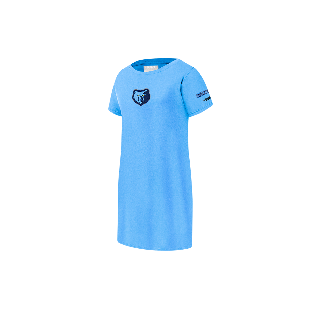 NBA MEMPHIS GRIZZLIES CLASSIC ROBE T-SHIRT POUR FILLE BAMBIN (BLEU UNIVERSITÉ)