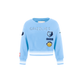 NBA MEMPHIS GRIZZLIES RETRO CLASSIC TODDLER GIRL'S RIB FLEECE CREWNECK (UNIVERSITY BLUE)