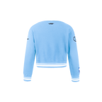 NBA MEMPHIS GRIZZLIES RETRO CLASSIC TODDLER GIRL'S RIB FLEECE CREWNECK (UNIVERSITY BLUE)