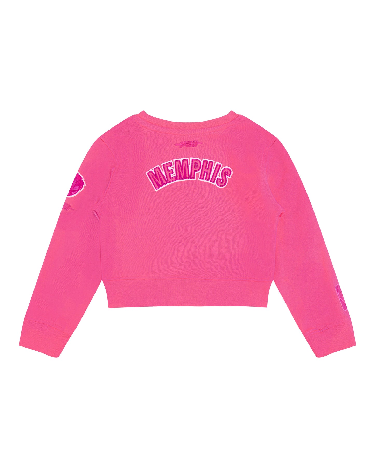 NBA MEMPHIS GRIZZLIES TRIPLE PINK TODDLER GIRLS  FLEECE CREWNECK (BEETROOT PURPLE)