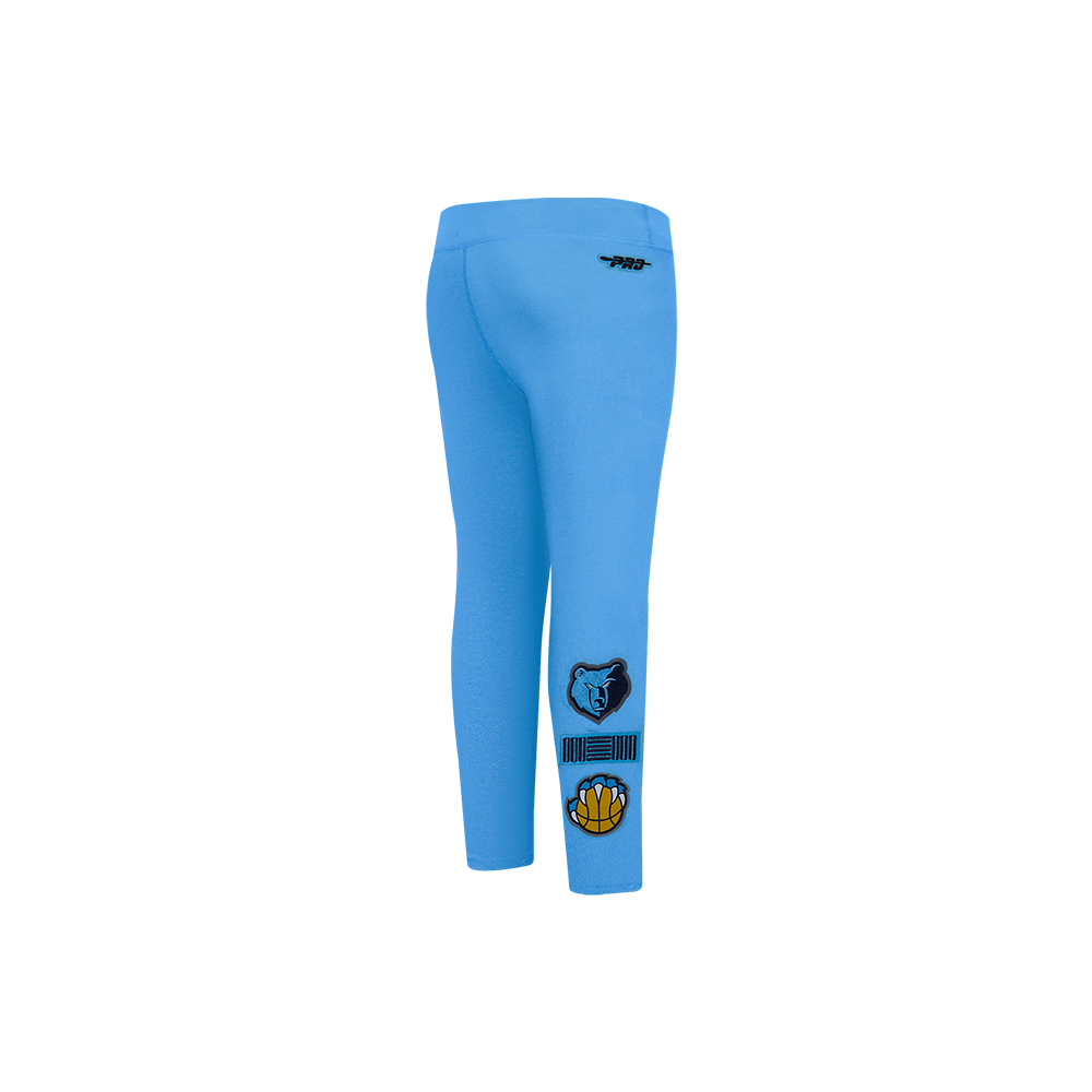 NBA MEMPHIS GRIZZLIES RETRO CLASSIC LEGGING POUR FILLE BAMBIN (BLEU UNIVERSITÉ)