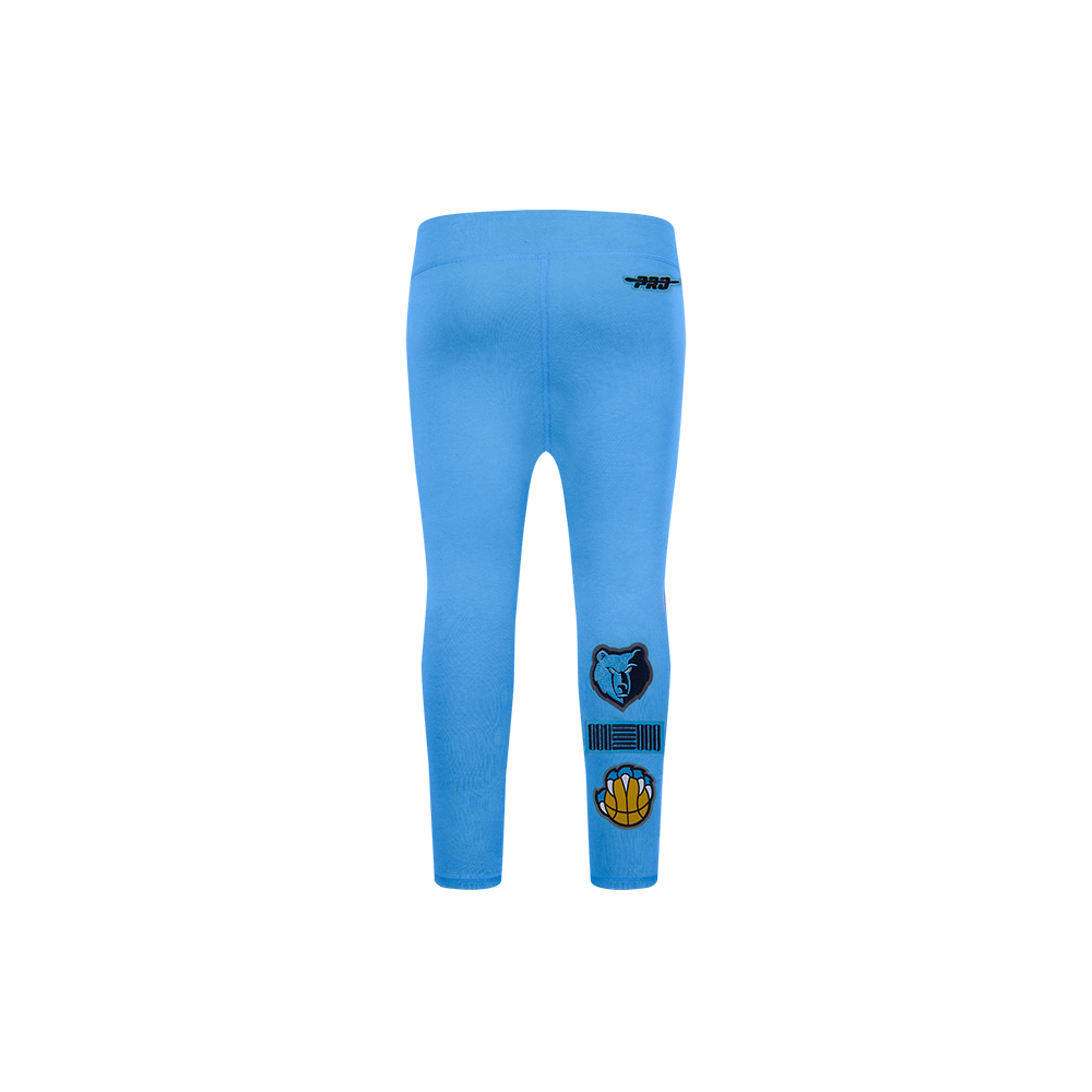 NBA MEMPHIS GRIZZLIES RETRO CLASSIC LEGGING POUR FILLE BAMBIN (BLEU UNIVERSITÉ)