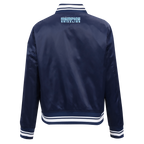 NBA MEMPHIS GRIZZLIES SCRIPT TAIL WOMEN'S SATIN JACKET (MIDNIGHT NAVY)