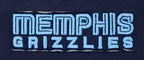 NBA MEMPHIS GRIZZLIES SCRIPT TAIL WOMEN'S SATIN JACKET (MIDNIGHT NAVY)