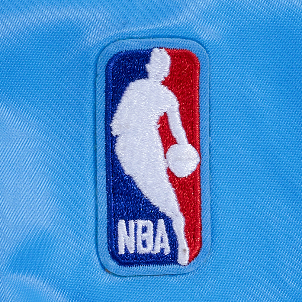 NBA MEMPHIS GRIZZLIES RETRO CLASSIC WOMEN'S RIB SATIN JACKET (UNIVERSITY BLUE)