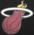 NBA MIAMI HEAT CLASSIC T-SHIRT RAYÉ EN FILET POUR HOMME (NOIR)