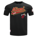 NBA MIAMI HEAT SCRIPT TAIL T-SHIRT POUR HOMME (NOIR)
