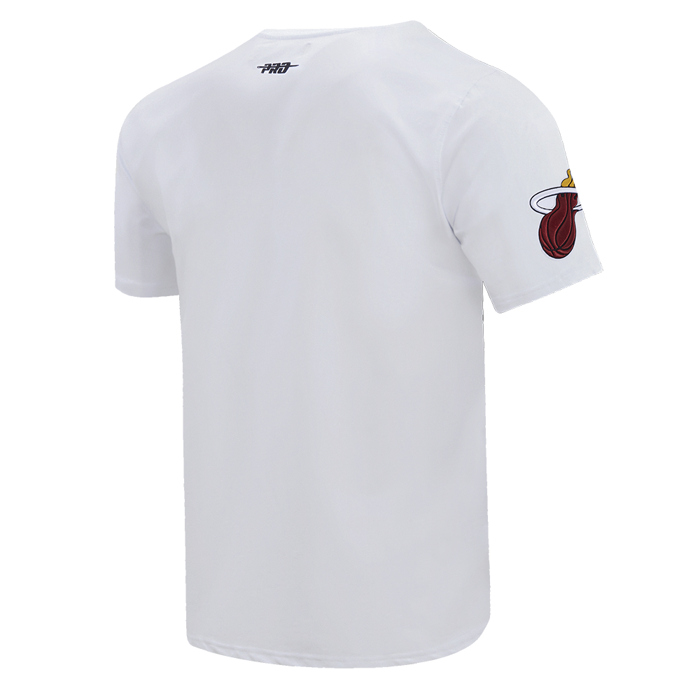 NBA MIAMI HEAT SCRIPT TAIL MEN'S   TEE (WHITE)